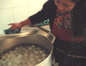 Hard boiling the eggs